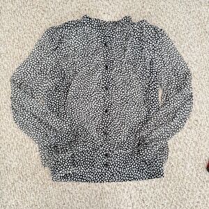 Morton Myles For The Warrens‎ sz 10 VTG Blouse Sheer Buttons